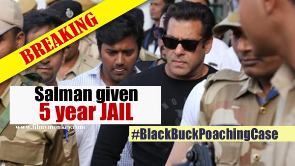 BlackBuck Poaching Case: Salman Khan given 5 year imprisonment! Will be taken straight to jail! BlackBuck Poaching Case: Salman Khan given 5 year imprisonment! Will be taken straight to jail!