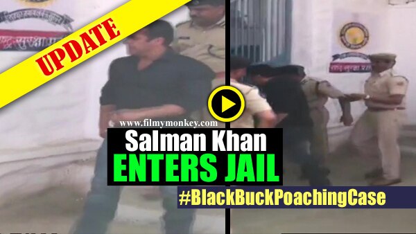 BlackBuck Poaching Case UPDATE: VIDEO! Salman Khan enters central jail, to spend the night inside! BlackBuck Poaching Case UPDATE: VIDEO! Salman Khan enters central jail, to spend the night inside!