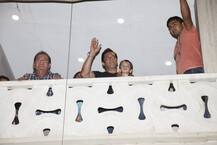 Celebs arrived late night at Salman Khan's residence Galaxy Apartments to pay him a visit as he finally gets bail!