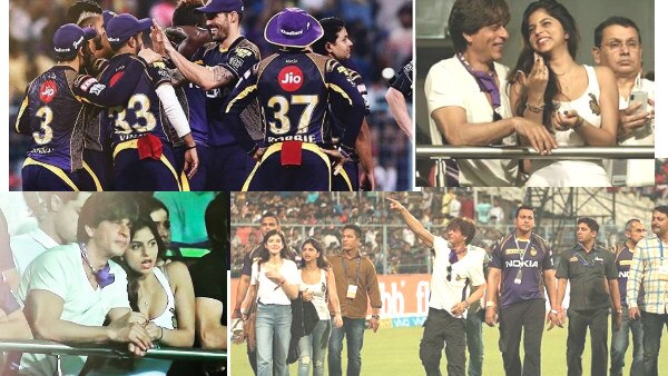 IPL 2018: KKR beats RCB by 4 wickets; SRK celebrates victory with Suhana, Abram & Shanaya! IPL 2018: KKR beats RCB by 4 wickets; SRK celebrates victory with Suhana, Abram & Shanaya!