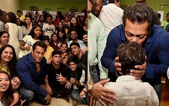 Salman Khan meets special kids at school! Salman Khan meets special kids at school!