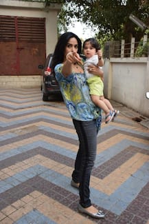 IN PICS: Bollywood actress Mallika Sherawat's SUPER-CUTE nephew will melt your heart with his expressions!