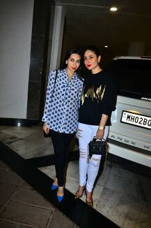 IN PICS: Kareena Kapoor Khan repeats her dress but with a TWIST as she steps out with sister Karisma!
