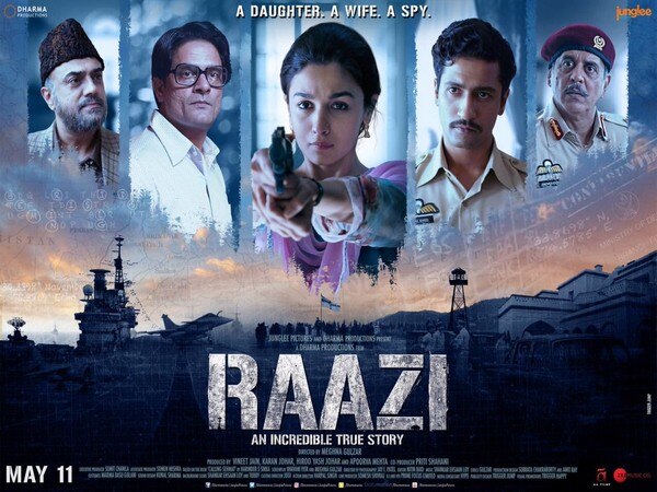 Alia looks promising as daughter, wife, spy in new Raazi poster Alia looks promising as daughter, wife, spy in new Raazi poster