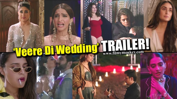 Veere Di Wedding Trailer OUT! Sonam, Kareena, Swara & Shikha turn Bad Ass women mouthing cuss words! Veere Di Wedding Trailer OUT! Sonam, Kareena, Swara & Shikha turn Bad Ass women mouthing cuss words!