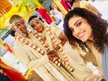 Milind Soman & New Bride Ankita Konwar with mehendi on hands & feet go out for first run post marriage!