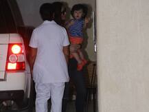 IN PICS: Kareena Kapoor Khan visits her mom Babita with BABY SON Taimur Ali Khan!