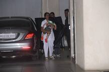 Saif-Kareena's munchkin Taimur Ali Khan looks for cameras as he's spotted at Nani Babita's house & it's Awww!
