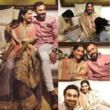 IN PICS: Sonam Kapoor's wedding brings Sridevi's daughters- Janhvi, Khushi & their half-sister Anshula close like never before!