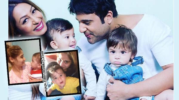 Krushna Abhishek & wife Kashmera Shah share first pic of their twin sons Krsihaang & Rayaan K Sharma! Krushna Abhishek & wife Kashmera Shah share first pic of their twin sons Krsihaang & Rayaan K Sharma!