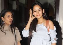 Preggy Mira Rajput with her cute baby bump & a smile on her face, makes a fab spotting post dinner in Mumbai