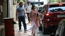 IN PICS: Sara Ali Khan steps out with daddy Saif Ali Khan to meet her debut movie 'Kedarnath' director!