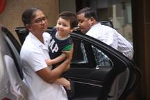 Kareena Kapoor & Saif Ali Khan spotted at an Ad shoot in Mumbai while Taimur sported new haircut elsewhere!