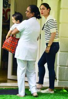 PHOTOS: Taimur Ali Khan attends his NEW PLAY SCHOOL looking every inch of a CUTIE PIE in his new HAIRSTYLE!