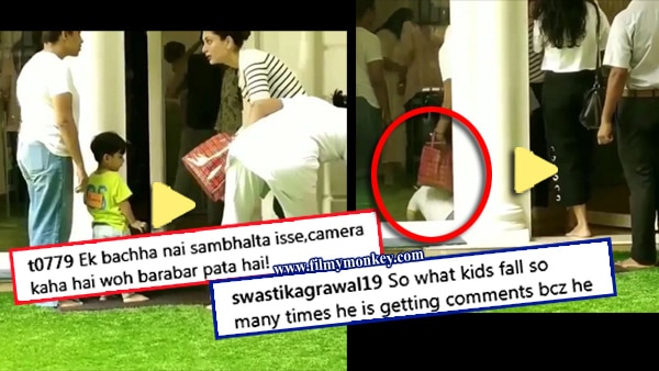 The viral video of Taimur falling at playschool becomes fodder for trolls! The viral video of Taimur falling at playschool becomes fodder for trolls!