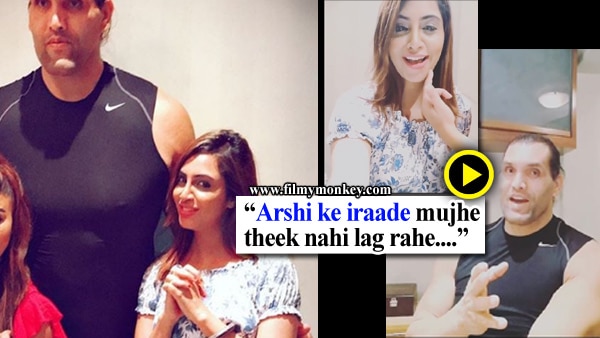 VIDEO: Look what Arshi Khan just did that left The Great Khali embarrassed! VIDEO: Look what Arshi Khan just did that left The Great Khali embarrassed!