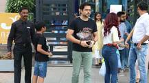 Actor Emraan Hashmi and his cute son snapped post family lunch on Sunday!