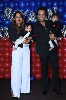 PHOTOS: Comedian Krushna Abhishek celebrates FIRST BIRTHDAY of his TWIN BABIES in a GRAND BASH attended by popular TV celebs!