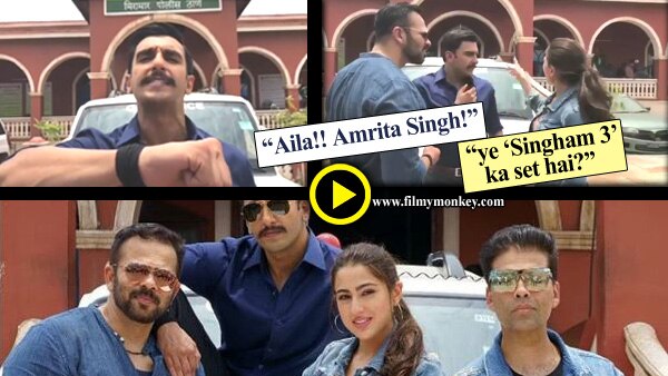 Simmba shoot begins with madnees! Ranveer leaks film dialogue & Sara Ali Khan has 'Singham 3' on her mind! Simmba shoot begins with madnees! Ranveer leaks film dialogue & Sara Ali Khan has 'Singham 3' on her mind!