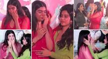 Khushi Kapoor breaks down to tears at sister Janhvi's 'Dhadak' movie trailer launch as cousin Shanaya consoles her! VIDEO INSIDE