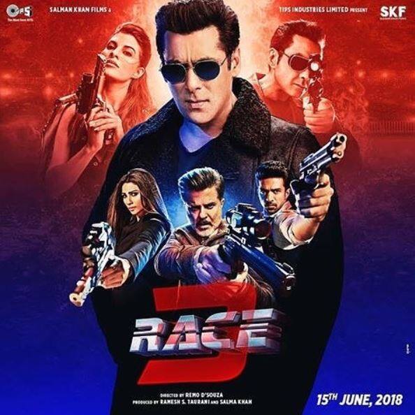 The much-awaited film 'RACE 3', starring Salman Khan, Jacqueline Fernandez, Anil Kapoor among others, has finally hit the screens today (15th June). Last night (14th June), a special screening of the film took place which was attended by popular celebs. (Photo: Web)