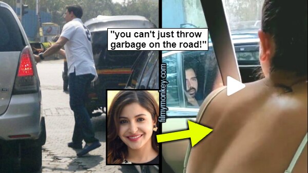 Must Watch VIDEO! Anushka Sharma lashes out at a passer by in his car for throwing garbage on the road! Must Watch VIDEO! Anushka Sharma lashes out at a passer by in his car for throwing garbage on the road!