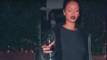 OMG! Singer Rihanna caught on camera stealing a wine glass!
