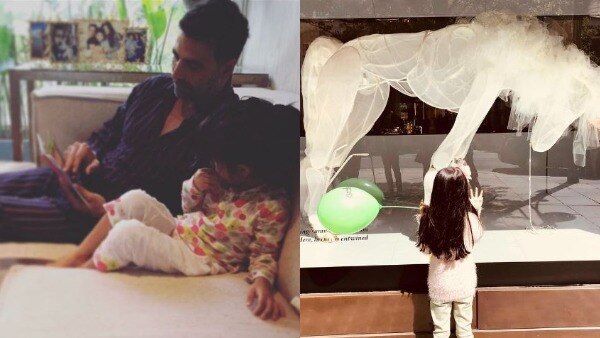 Akshay Kumar is all smiles as he becomes daughter Nitara’s ‘Unicorn pin-board’ (PIC INSIDE) Akshay Kumar is all smiles as he becomes daughter Nitara’s ‘Unicorn pin-board’ (PIC INSIDE)