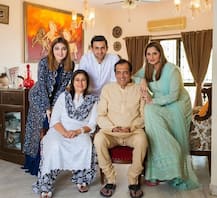 PICS: Pregnant Sania Mirza cradles her baby bump as she celebrates EID with family; Mom-to-be glows in her stunning green outfit!