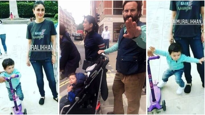 IN PICS & VIDEO: 'Boss baby' Taimur CHILLING in London with mom Kareena & daddy Saif! IN PICS & VIDEO: 'Boss baby' Taimur CHILLING in London with mom Kareena & daddy Saif!