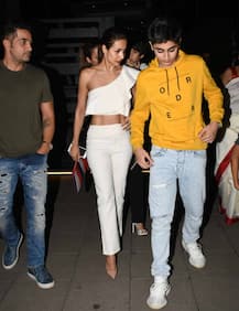 IN PICS: Bollywood DIVA Malaika Arora goes on a DINNER DATE EX HUSBAND Arbaaz Khan, son Arhaan & other family members!