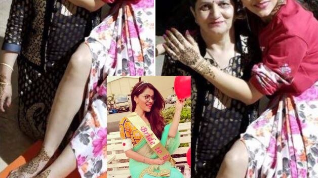 FIRST PIC from TV actress Rubina Dilaik's WEDDING festivities; Bride-to-be poses with her mom on Mehendi! FIRST PIC from TV actress Rubina Dilaik's WEDDING festivities; Bride-to-be poses with her mom on Mehendi!