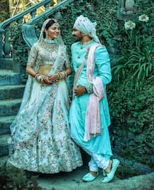 Newlyweds Rubina Dilaik & Abhinav Shukla looks stunning together at their reception!