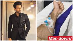 Karan Tacker hospitalised, shares pic from bed! TV actors wish him quick recovery!