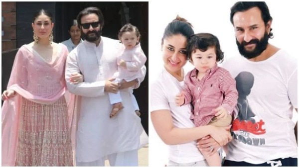 Saif Ali Khan, Kareena Kapoor strike a pose with Taimur for the PERFECT play-school photo Saif Ali Khan, Kareena Kapoor strike a pose with Taimur for the PERFECT play-school photo