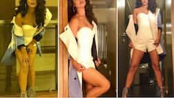 IN PICS: TV star Hina Khan poses seductively in her short white dress for an event in Goa!