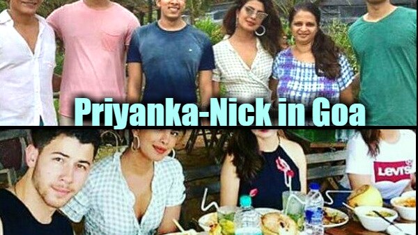 FIRST PIC TOGETHER from Goa vacay! Priyanka Chopra-Nick Jonas pose along with Parineeti Chopra! FIRST PIC TOGETHER from Goa vacay! Priyanka Chopra-Nick Jonas pose along with Parineeti Chopra!