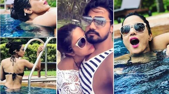 Oppsss! Hina Khan mercilessly trolled over her SWIMSUIT PICS & ROMANTIC video with boyfriend Rocky in Goa!
