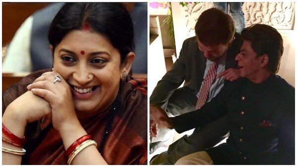 Smriti Irani catches hubby Zubin & SRK gossiping and we have some proof Smriti Irani catches hubby Zubin & SRK gossiping and we have some proof