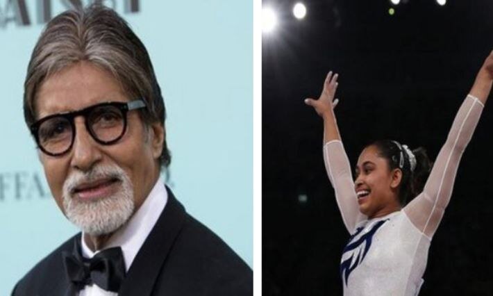 We are proud Indian because of you: Big B to Dipa Karmakar We are proud Indian because of you: Big B to Dipa Karmakar