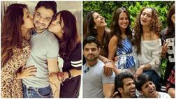 Karan Patel & wife Ankita Bhargava in all smiles as they attend Ekta Kapoor's terrace party!