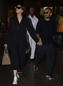 IN PICS: Sonam Kapoor and Anand Ahuja spotted at the airport walking hand-in-hand & twinning in black!