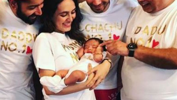 Chachu Varun Dhawan shares the FIRST PIC of his newborn niece posing with the Dhawans! Chachu Varun Dhawan shares the FIRST PIC of his newborn niece posing with the Dhawans!