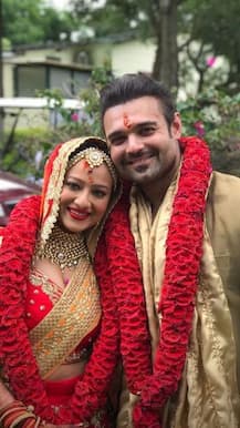 IN PICS: Mithun's son Mimoh & wife Madalsa host reception for friends & family after their fairy tale wedding in Ooty!