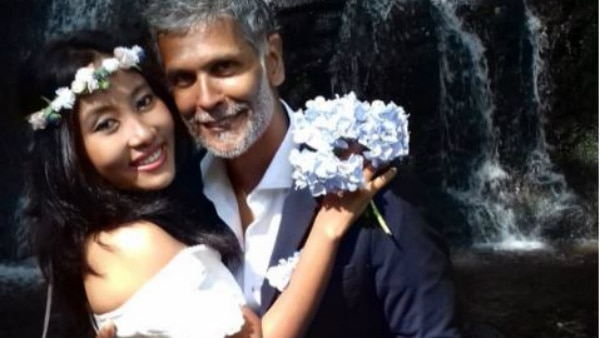 Milind Soman & Ankita Konwar get married AGAIN in a 'barefoot' white wedding! Milind Soman & Ankita Konwar get married AGAIN in a 'barefoot' white wedding!