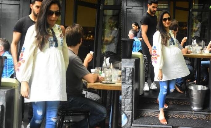 Mira Rajput FLAUNTS her BABY BUMP post lunch Mira Rajput FLAUNTS her BABY BUMP post lunch