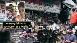 TV star Deepika Singh takes Delhi metro ride & goes street shopping in Janpath with face hidden!