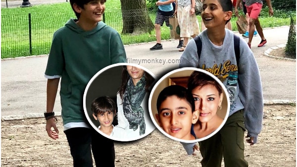 Sonali Bendre's son Ranveer Behl poses happily with bestie Vihaan, the son of actress Gayatri in New York! Sonali Bendre's son Ranveer Behl poses happily with bestie Vihaan, the son of actress Gayatri in New York!