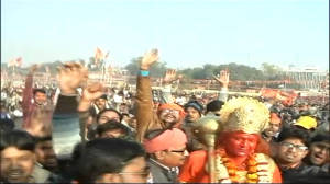 Delhi: VHP organises massive rally in Ramlila ground seeking Ram temple in Ayodhya