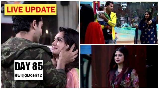 Bigg Boss 12 Day 85 Episode 86 LIVE UPDATES: Dipika Kakar-Shoaib Ibrahim's reunion; Romil Choudhary's wife asks if Somi Khan is his younger sister! Bigg Boss 12 Day 85 Highlights: Dipika-Shoaib's reunion; Romil's wife asks if Somi is his younger sister!